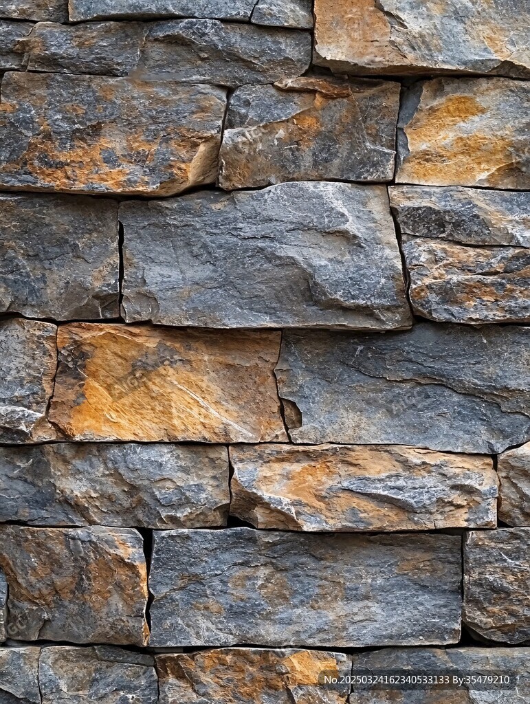 石砌墙面纹理特写