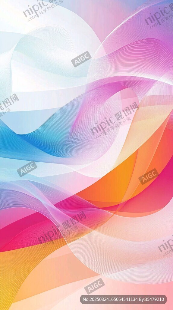 梦幻渐变流体背景图案