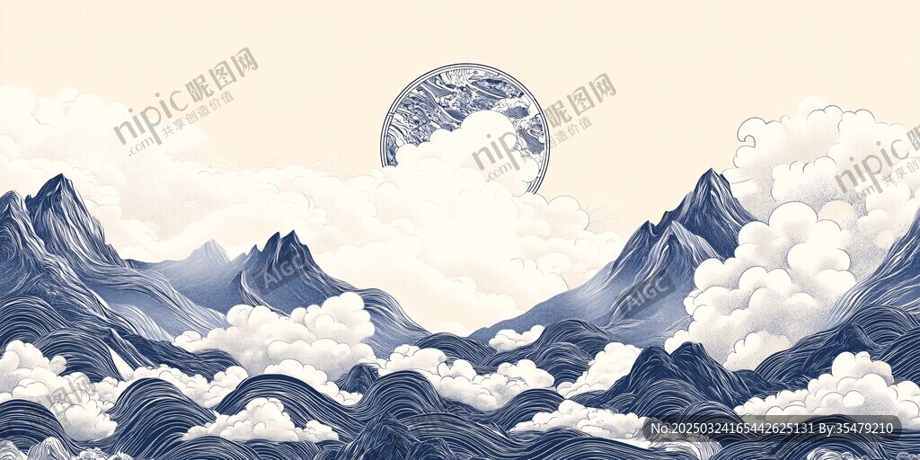 山海云月间的中式意境