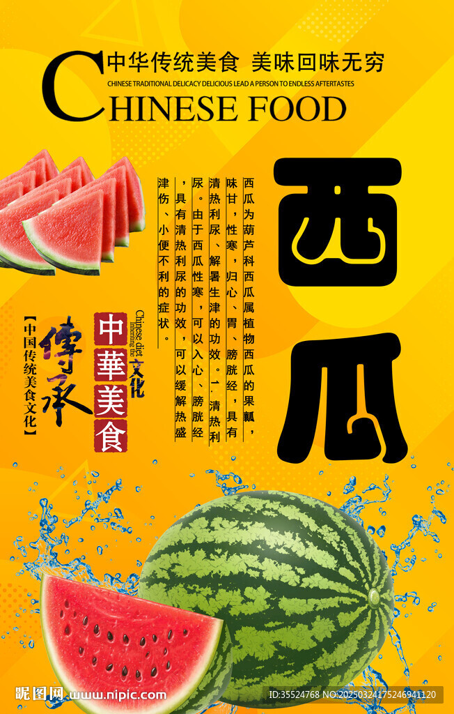 西瓜背景墙