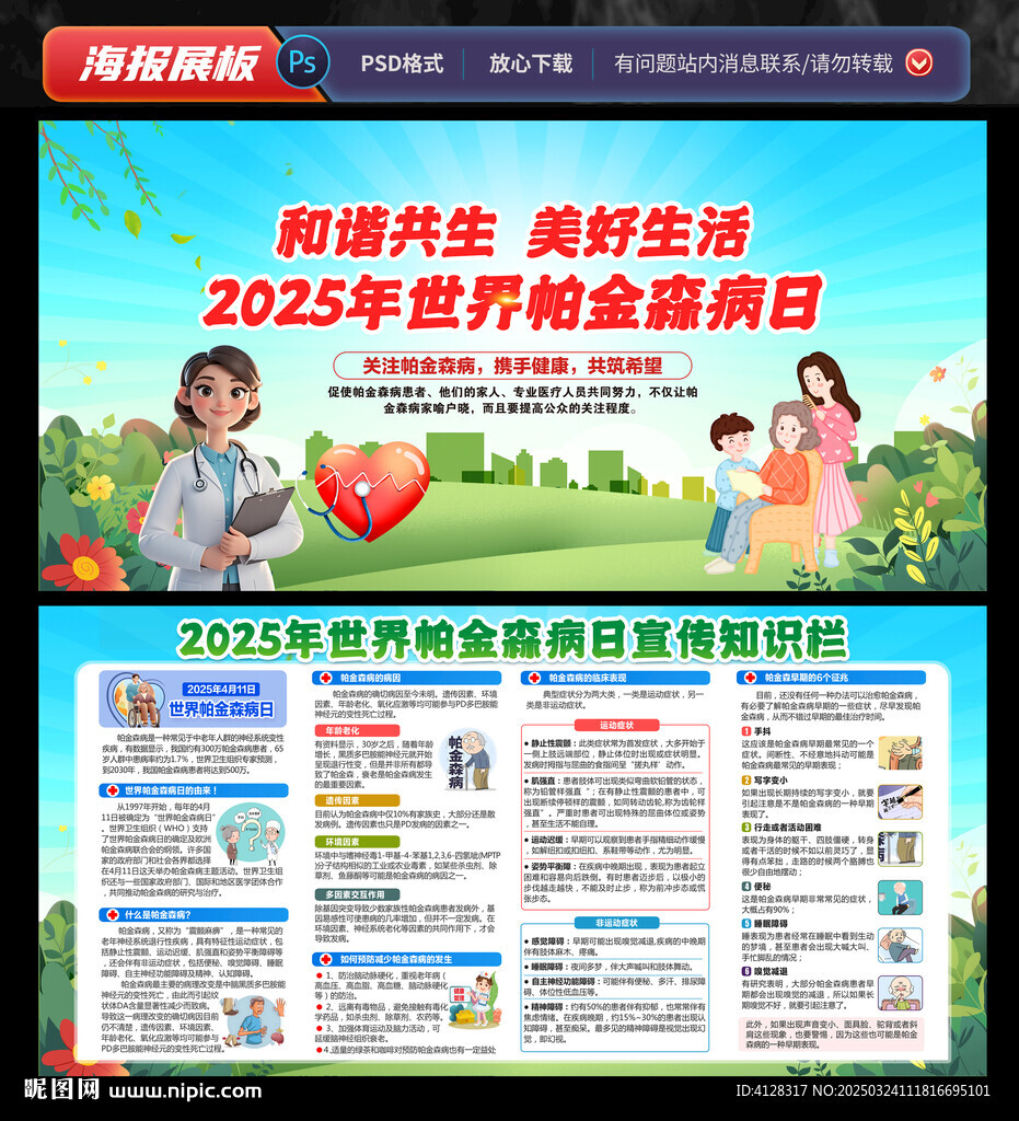 帕金森病知识宣传栏