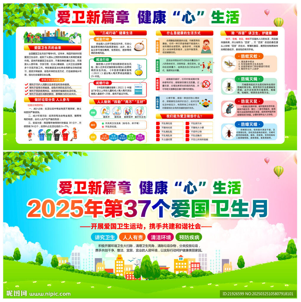 2025年爱国卫生月宣传栏