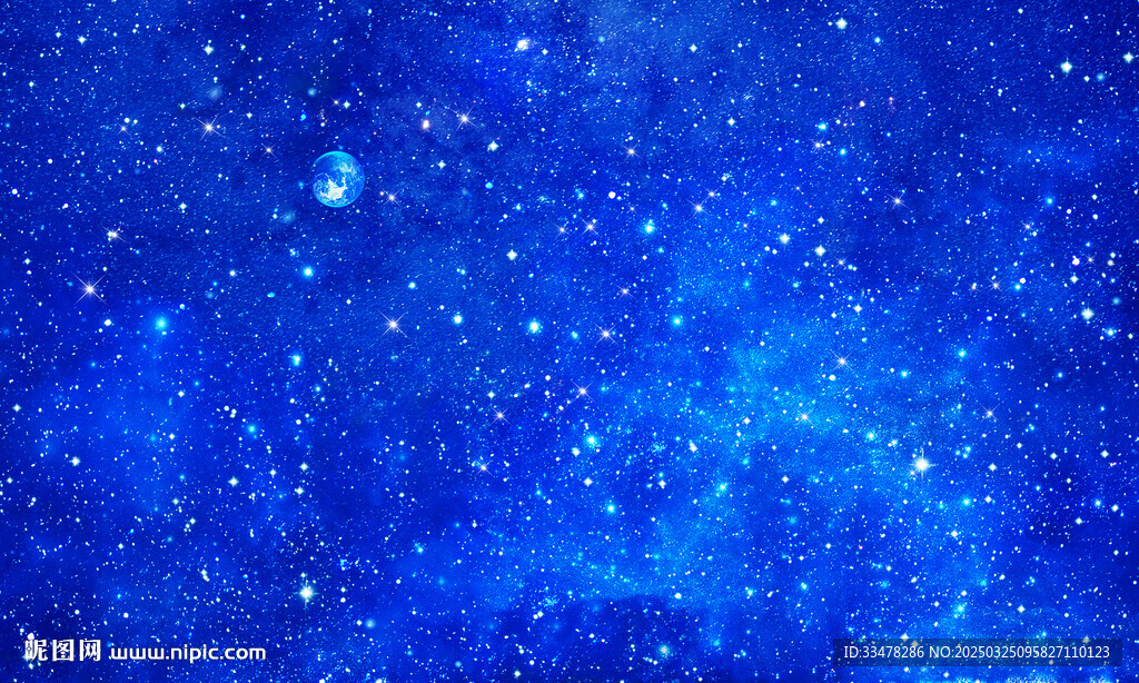 蓝色星空软膜