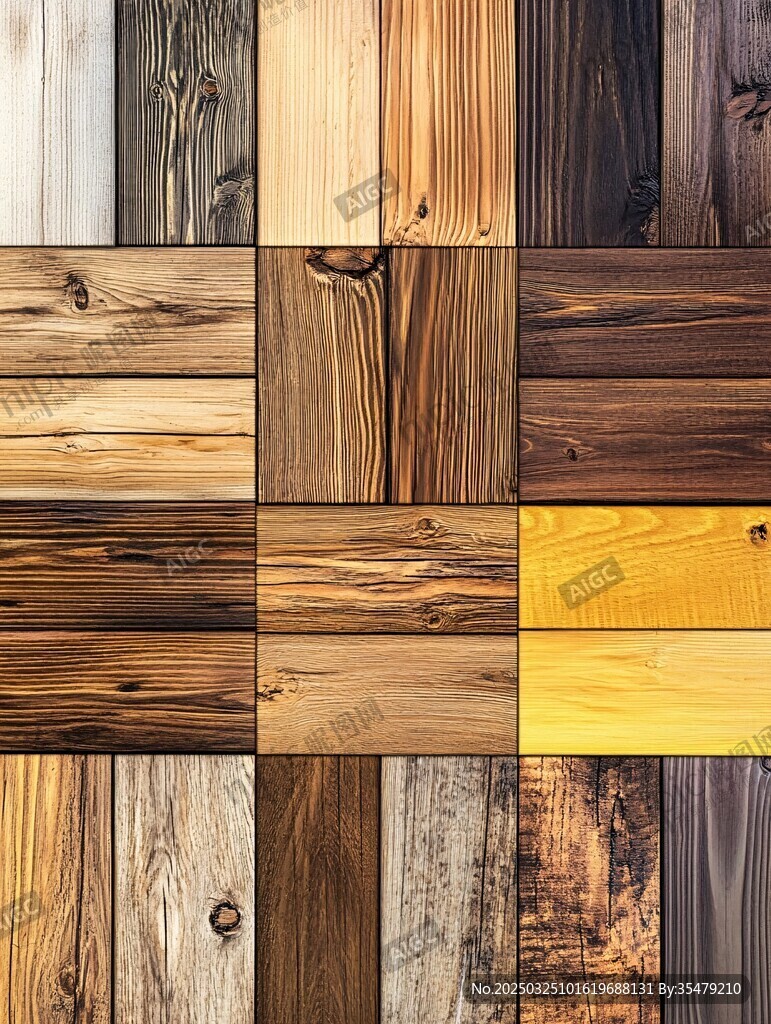 多样木纹板材展示