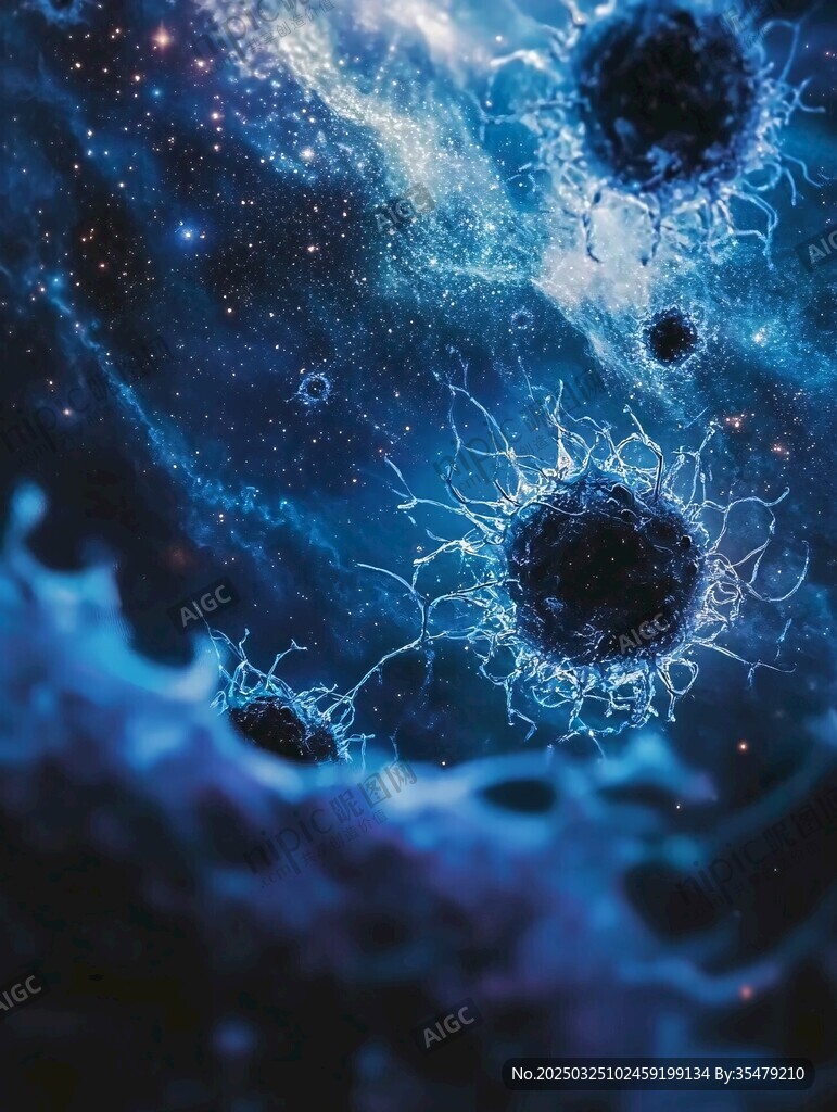梦幻宇宙中的神秘细胞景象