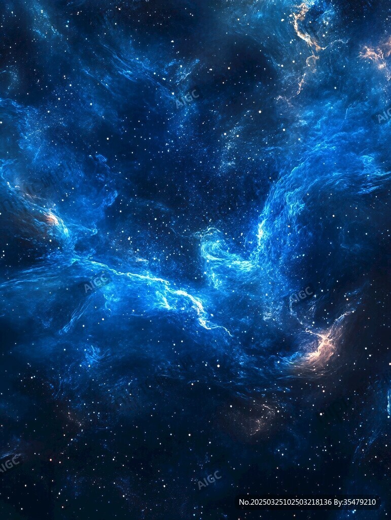 梦幻深邃的宇宙星云景象