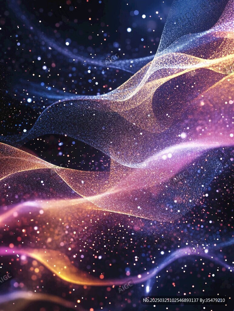 梦幻星际流光背景图