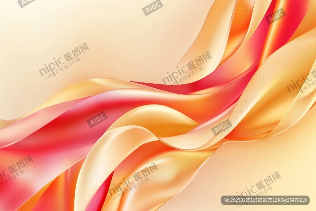飘逸彩绸舞动梦幻之光