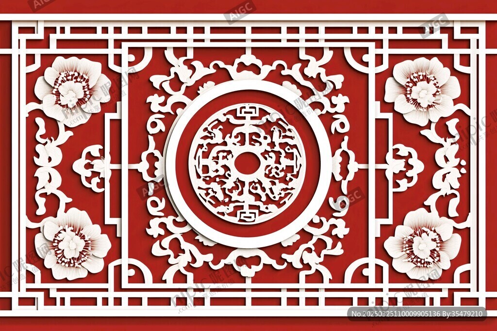 中式雕花图案 传统美学呈现