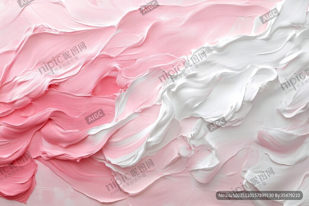 粉白奶油质感纹理背景图
