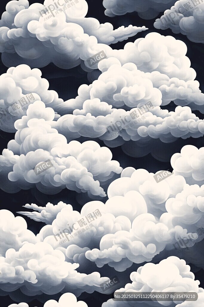 梦幻云朵背景图