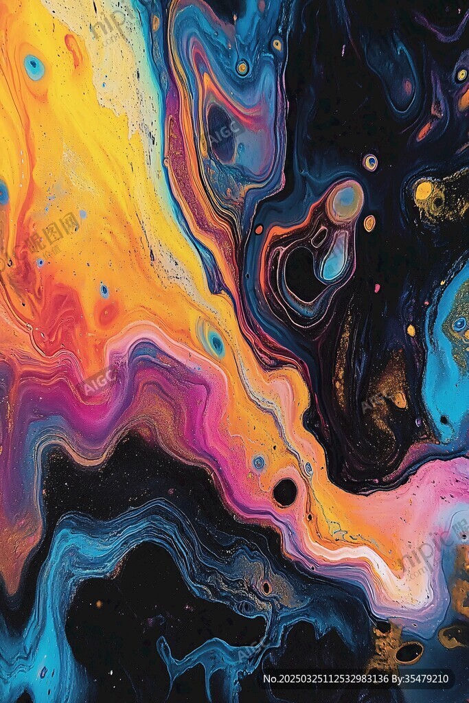 梦幻流体艺术抽象图案
