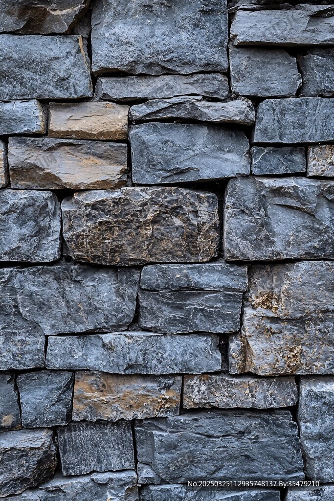 石砌墙面纹理特写