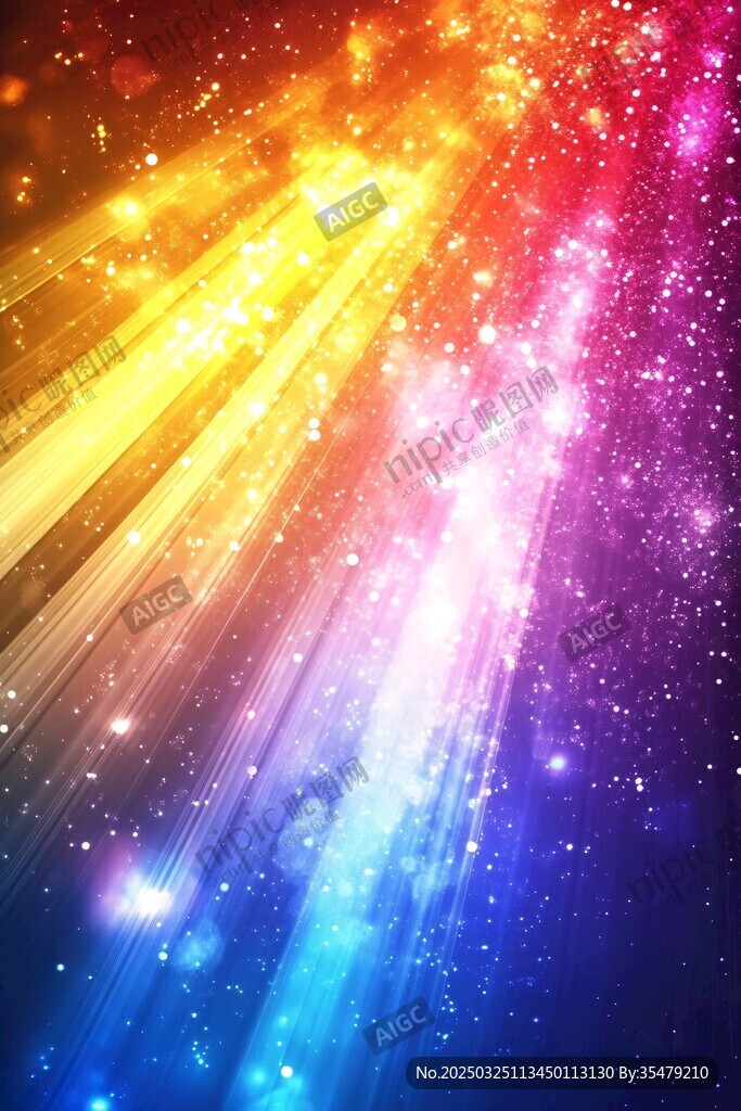 梦幻炫彩光线背景特效