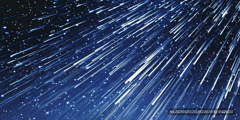 梦幻流星夜空背景图