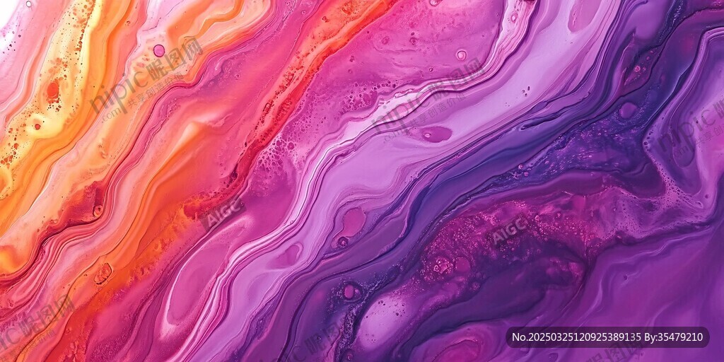 梦幻流体色彩艺术纹理