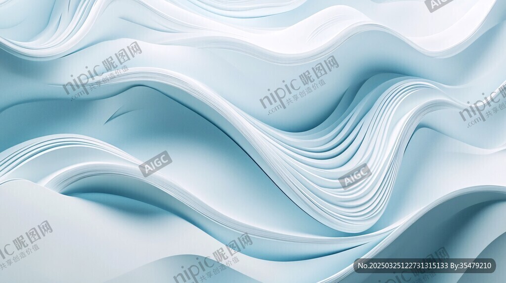 淡蓝色抽象波浪纹理背景