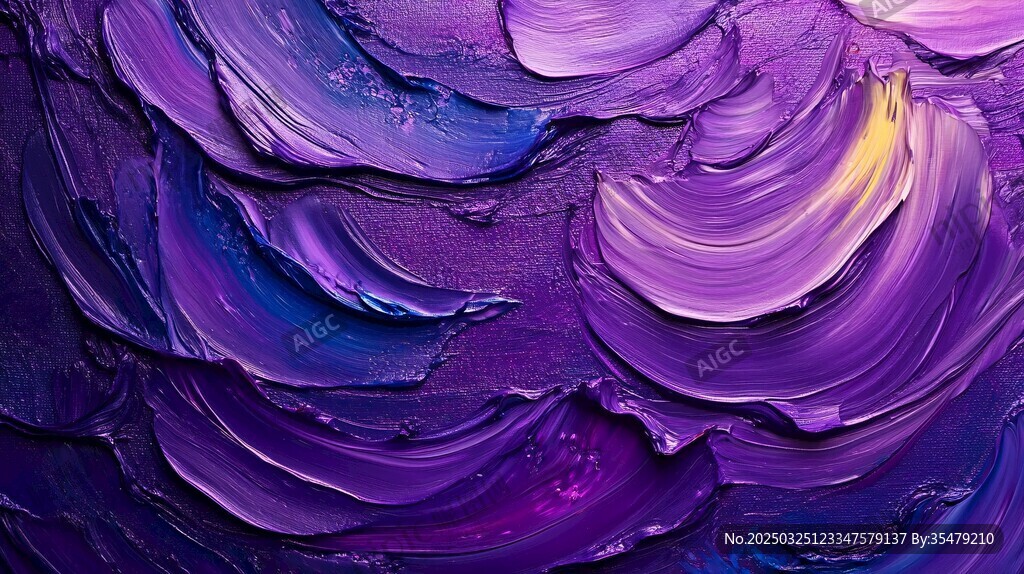 梦幻紫色油画笔触纹理