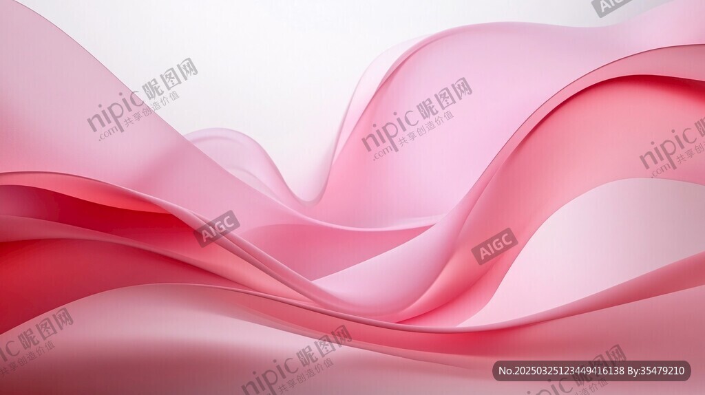 粉色动感飘逸抽象波浪纹理