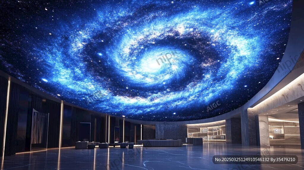 梦幻星空室内天花板景观