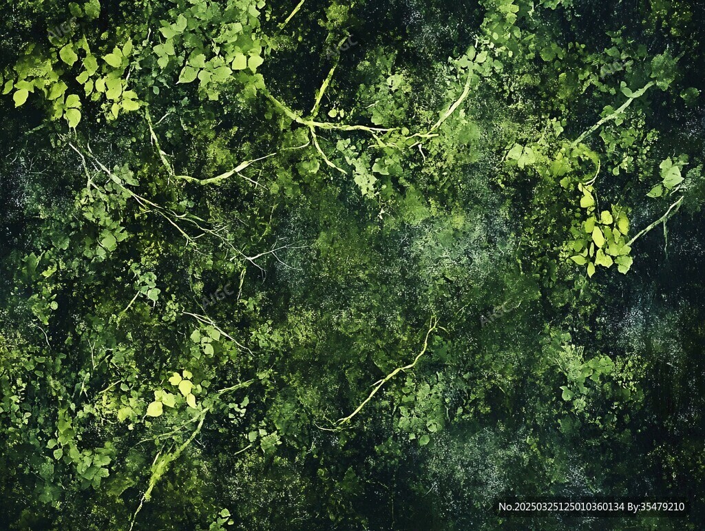 茂密绿植的自然景致