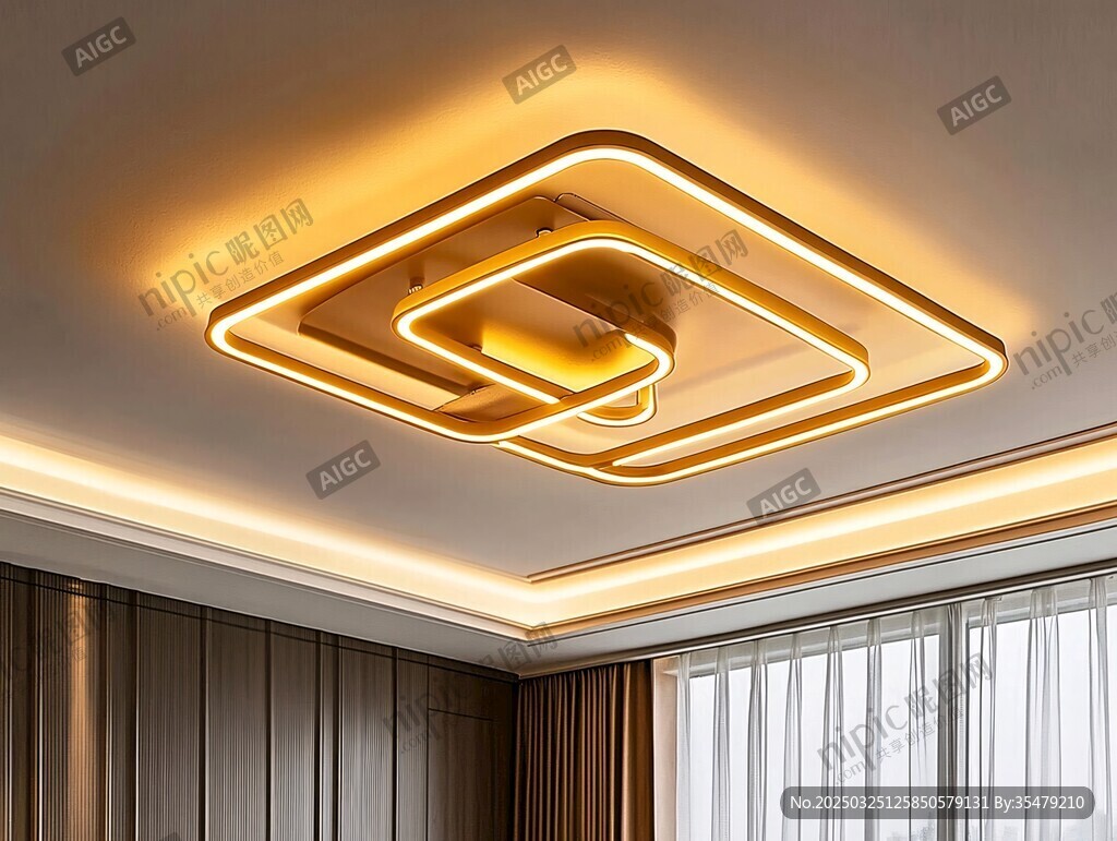 现代简约几何造型吸顶灯