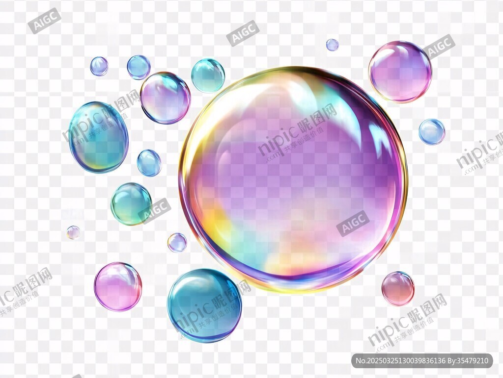 梦幻彩色泡泡