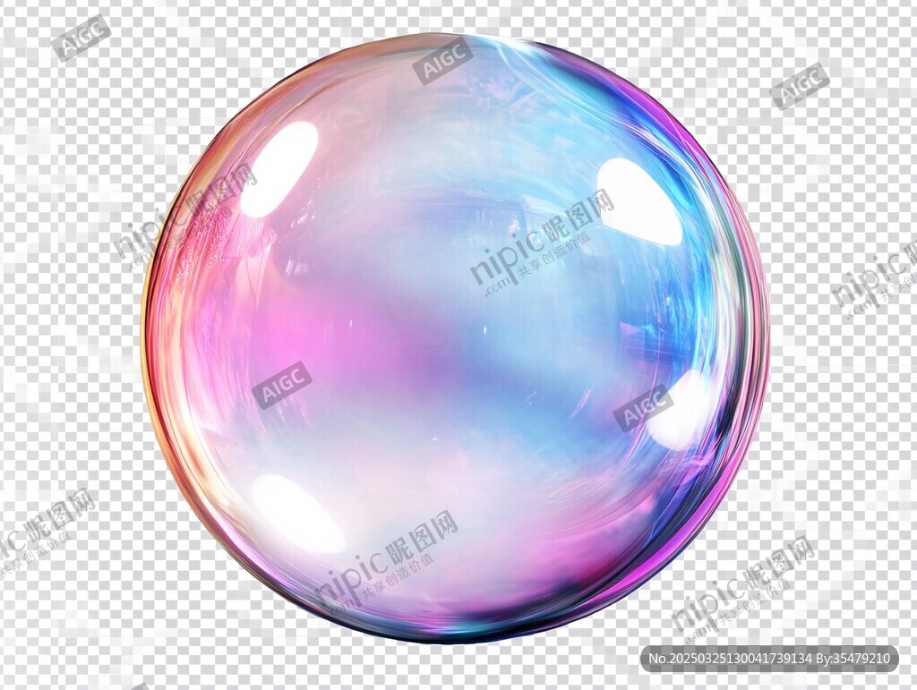 梦幻炫彩透明泡泡