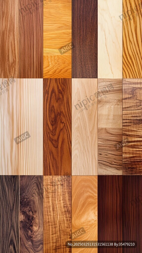 多样木材纹理展示