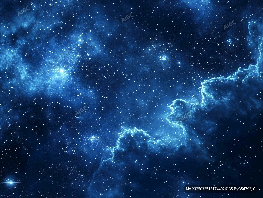 深邃梦幻的浩瀚星空