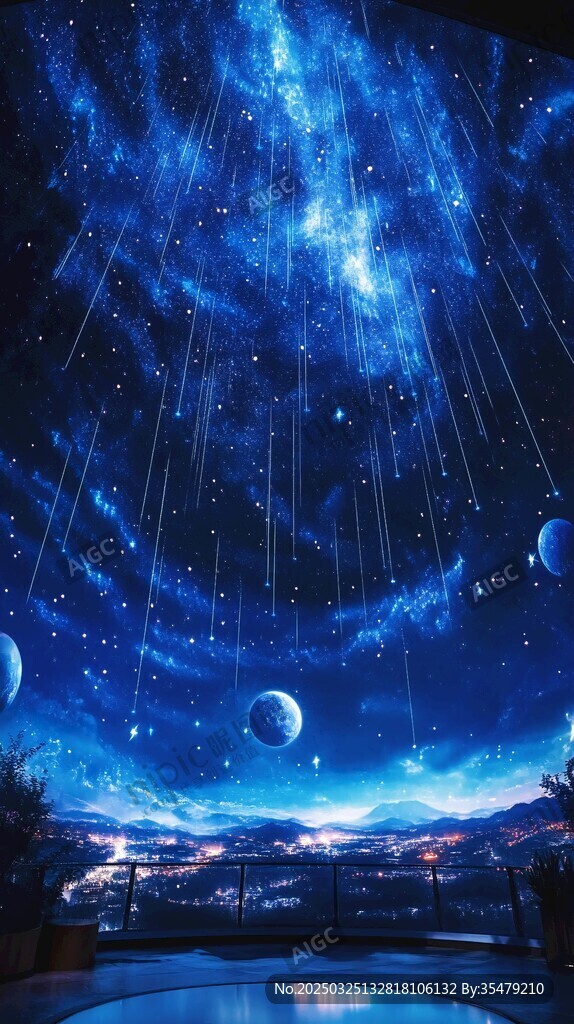 梦幻星空室内场景营造浪漫氛围