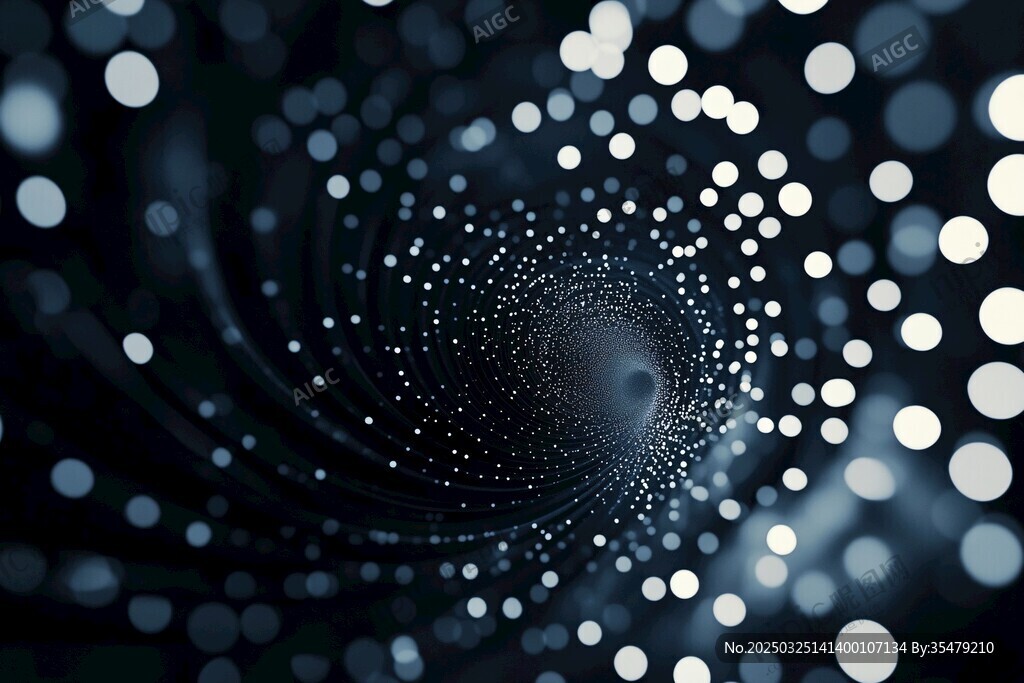 梦幻粒子漩涡背景图