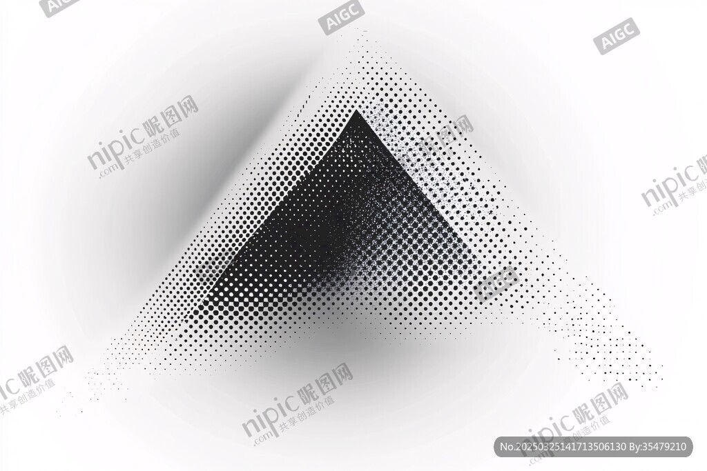 抽象三角半调图案背景