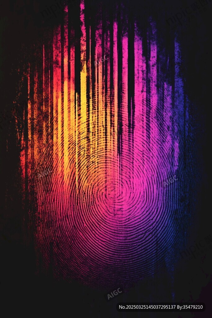 炫彩指纹背景图