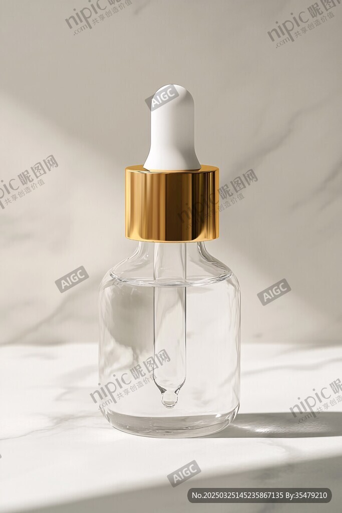 简约玻璃滴管精华液瓶