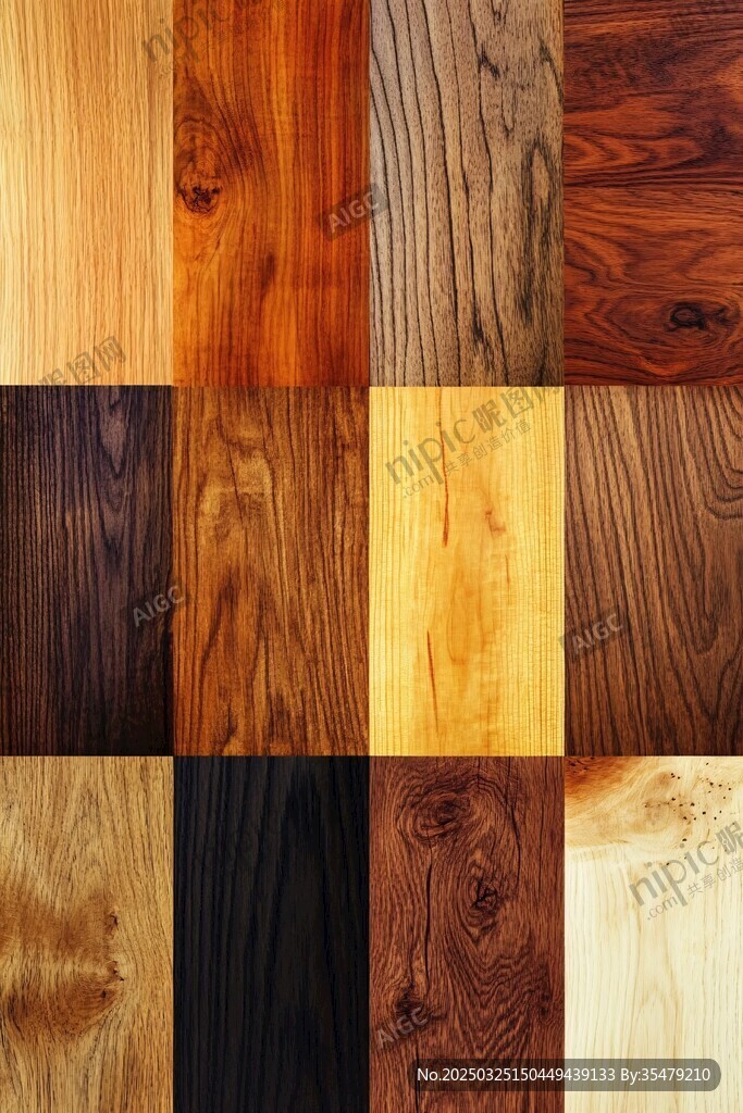 多样木材纹理展示