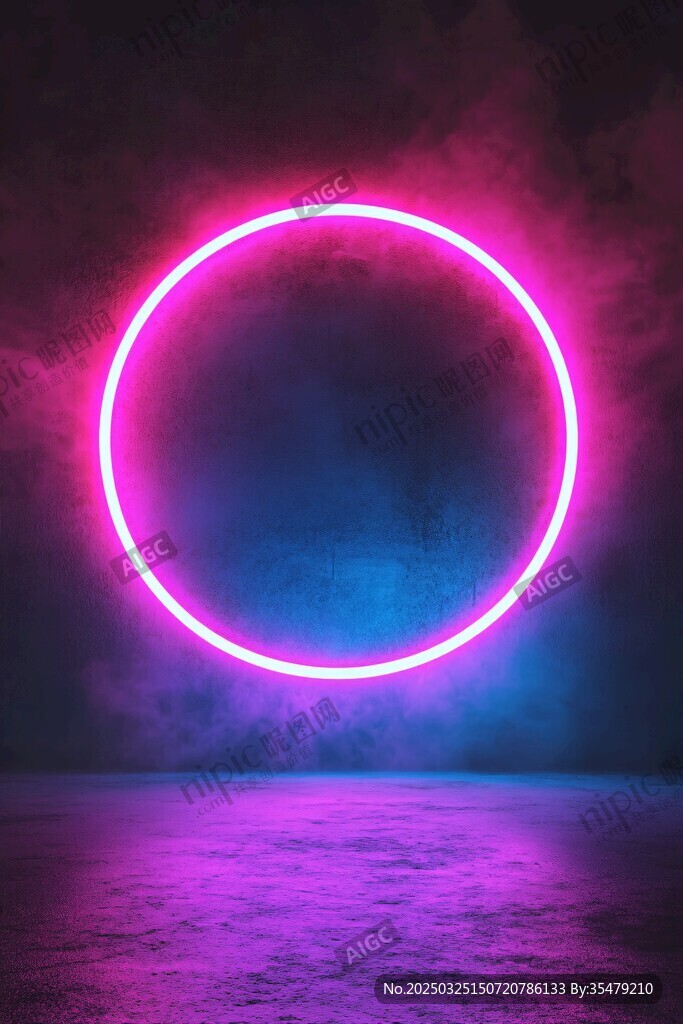 霓虹光环下的梦幻空间
