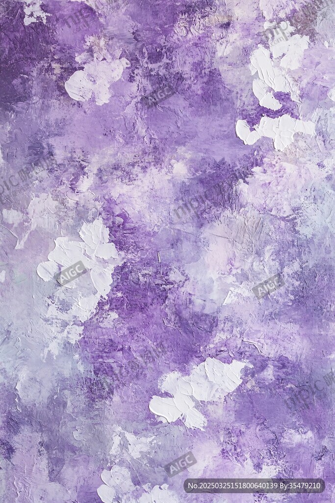 紫色花卉水彩纹理背景
