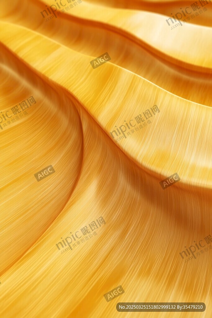 金黄波浪纹理艺术背景