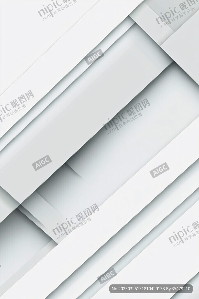 白色几何线条抽象背景图