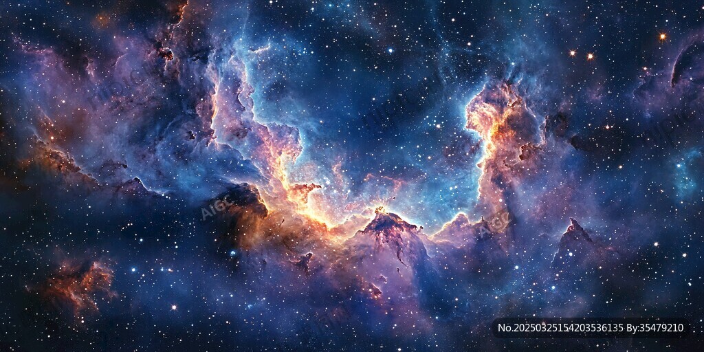 梦幻星云宇宙壮丽景象