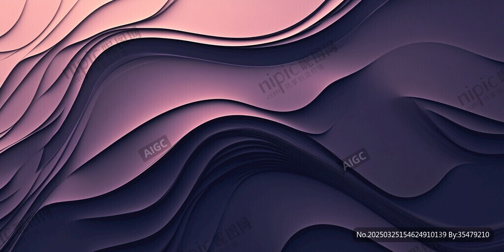 梦幻渐变波浪纹理背景