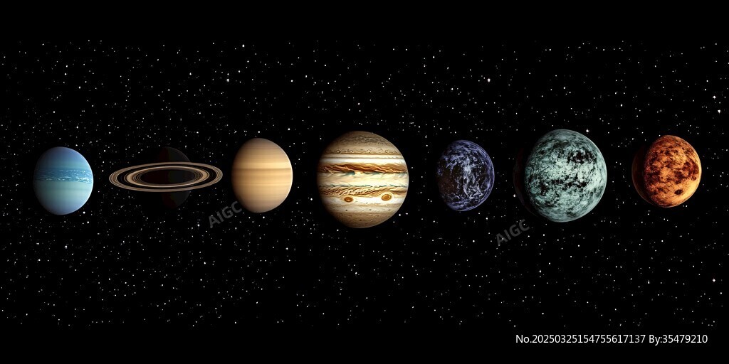 太阳系八大行星壮观展示