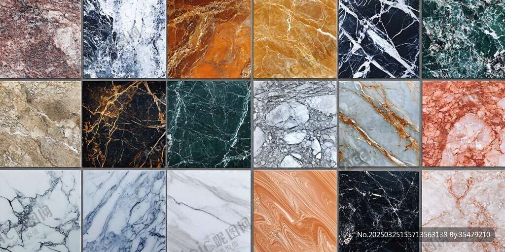 多样大理石纹理精美展示