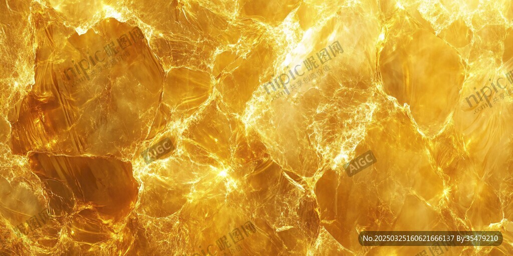 金黄璀璨大理石纹理背景