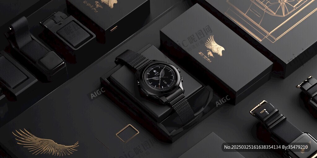 奢华黑系手表及周边产品