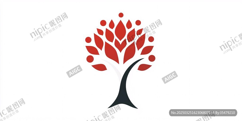 简约树形标志设计
