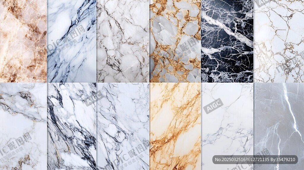 多样大理石纹理展示