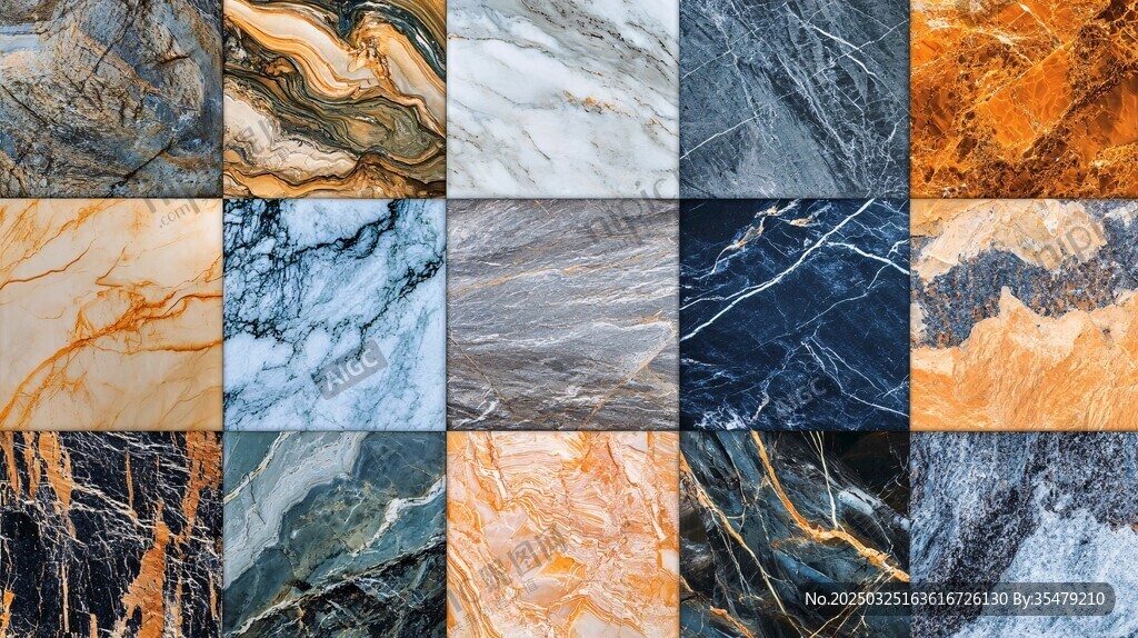 多样大理石纹理精美展示