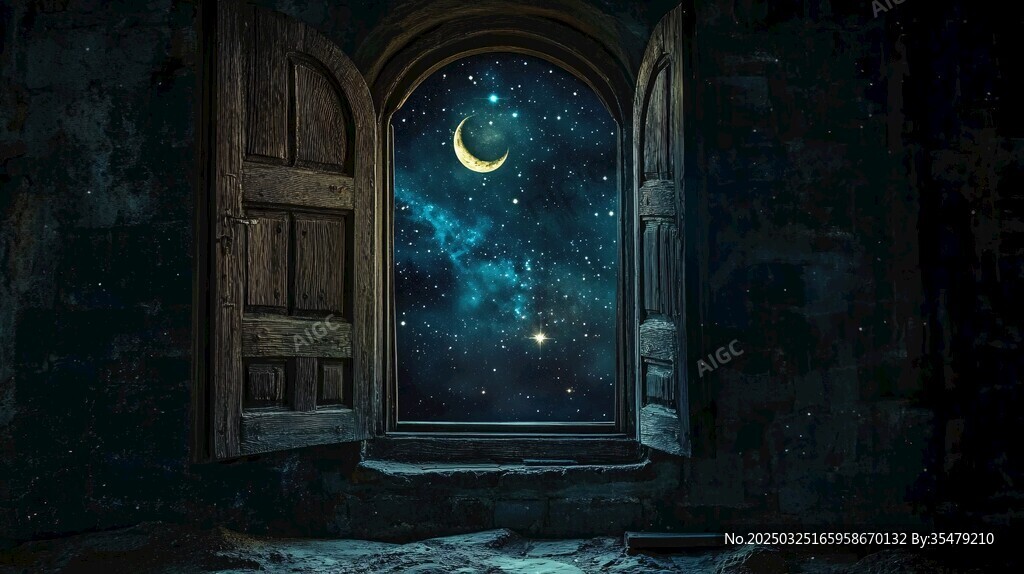 推开窗遇见梦幻星空